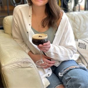 White Button Down Top